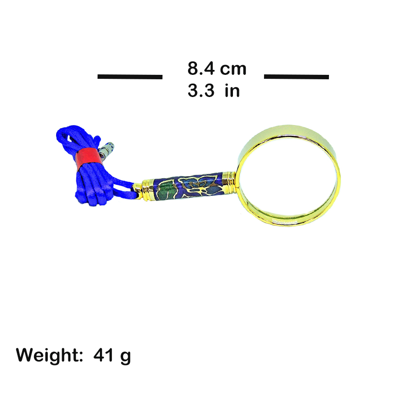 cloisonne handle pocket magnifier